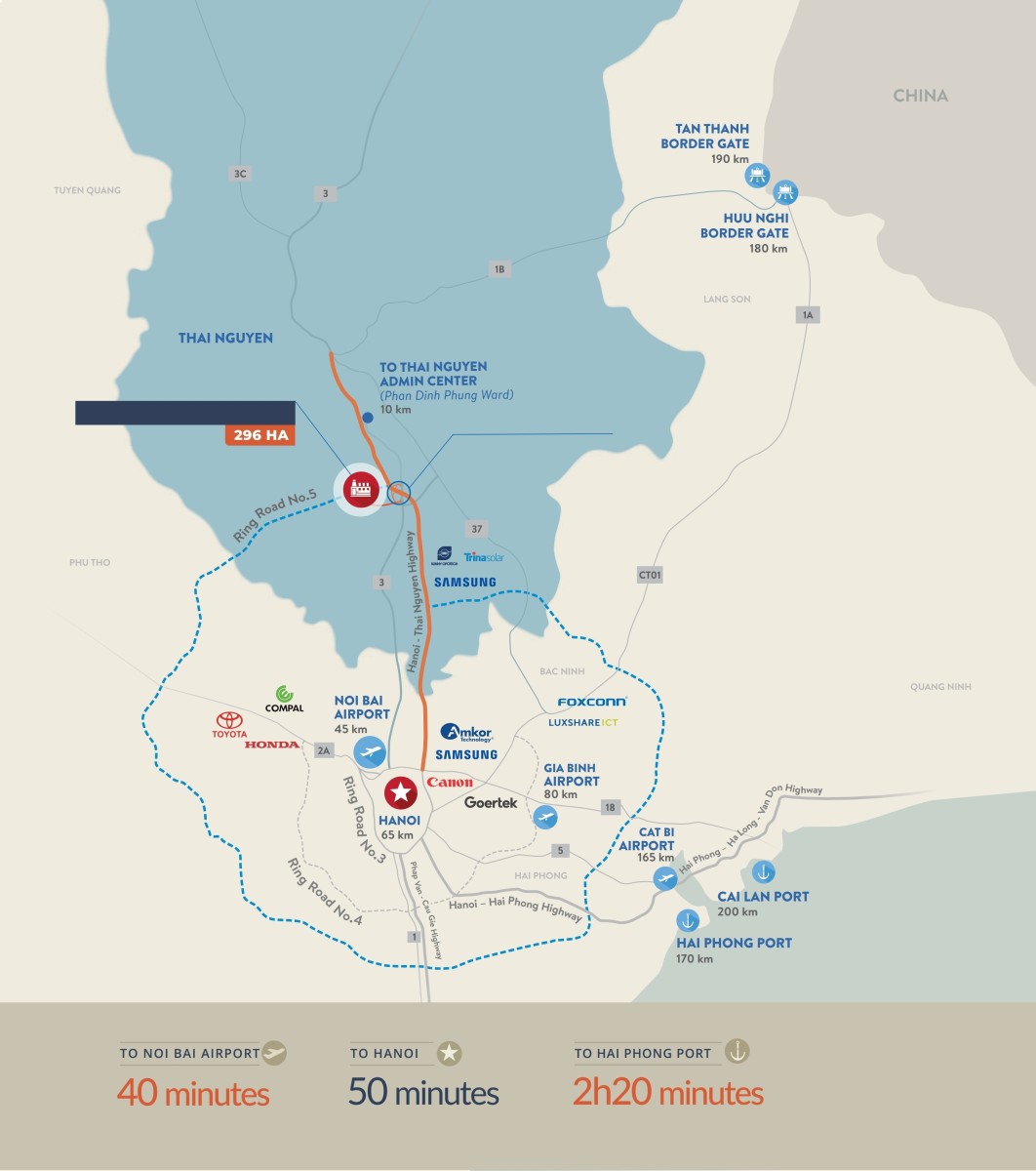 An Emerging Industrial Center in the Northern Midlands and Moutainous Region