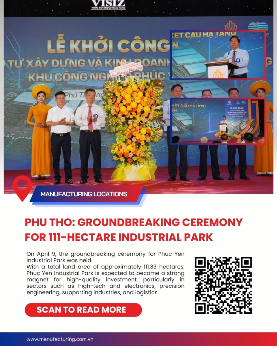 Groundbreaking of 111-hectare industrial park