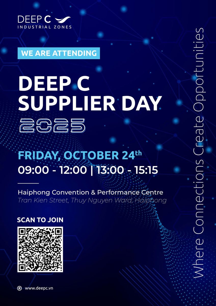 DEEP C Industrial Zones - A featured industrial park on our platform, proved why they are one of the top park leader with initiative such as "Supplier Days"