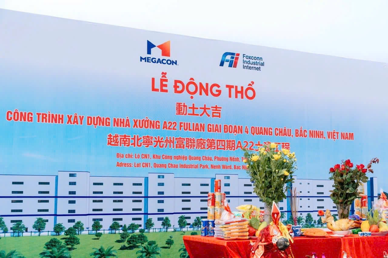 Bắc Ninh: Khởi công Nhà xưởng A22 Fulian giai đoạn 4