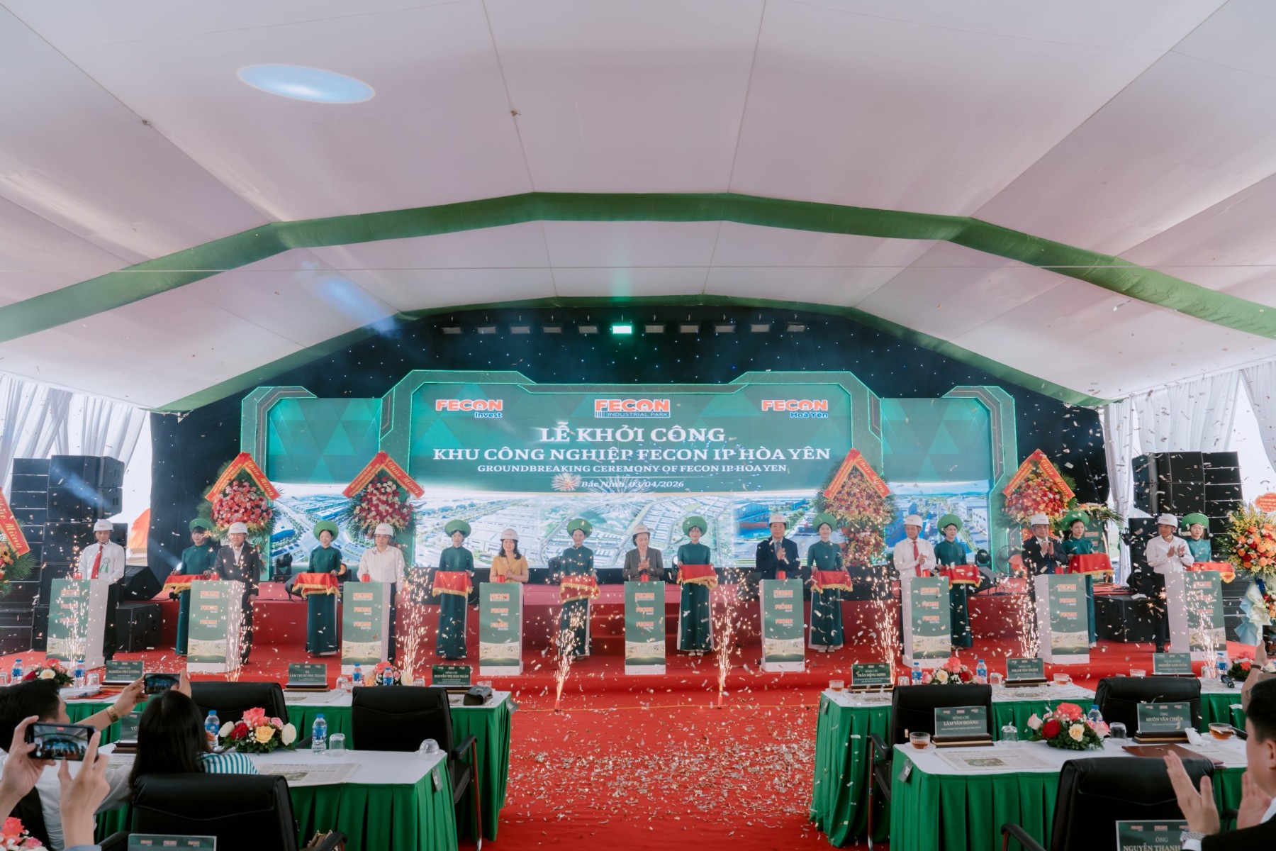 Groundbreaking of FECON IP Hoa Yen Industrial Park